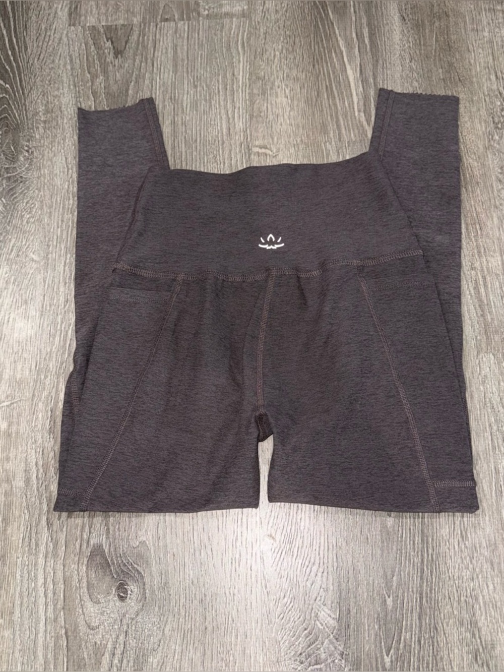 Beyond Yoga Kids High-Waist Charcoal Gray Leggings